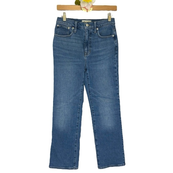 Madewell Denim - Madewell jeans slim demi-boot crop high rise medium wash size 26